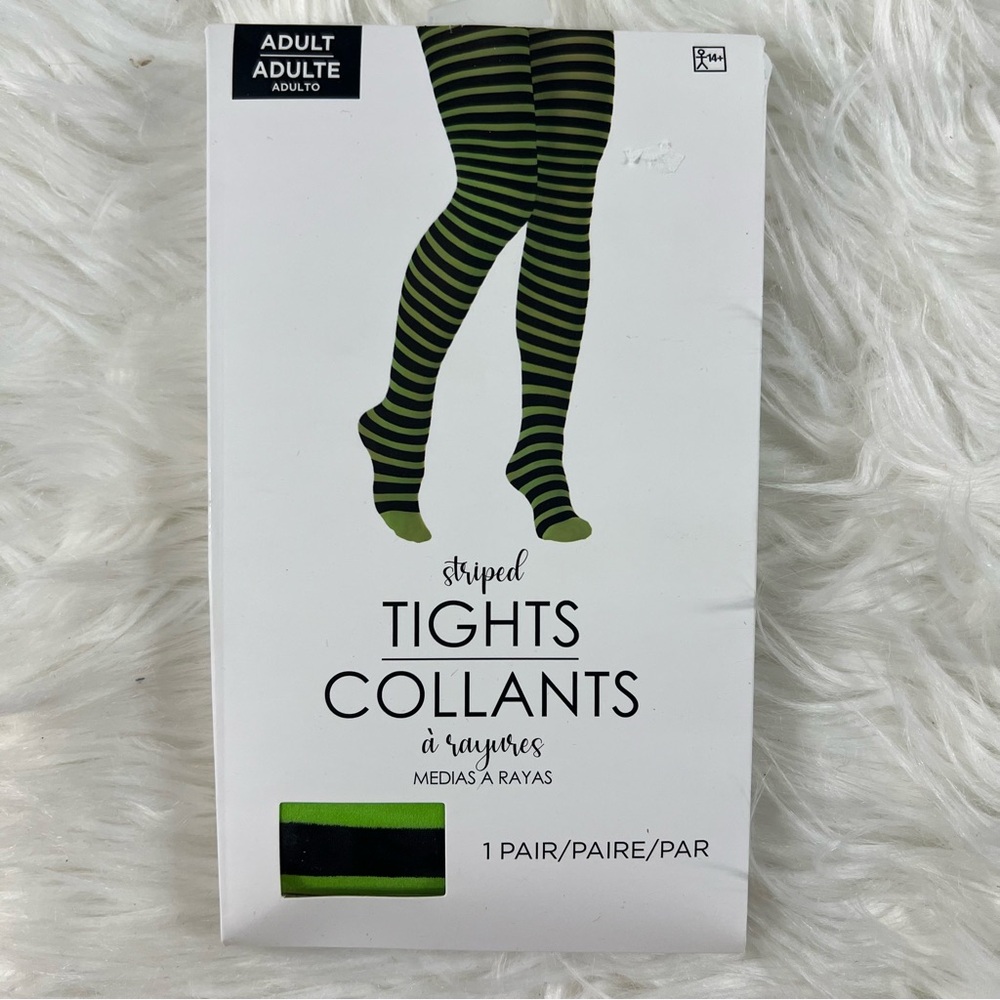 Striped Tights - Green and Black NEW Halloween costume witch